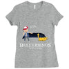 best friends forever Ladies Fitted T-Shirt