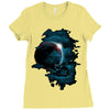 pirate (space)ship Ladies Fitted T-Shirt