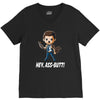 hey, ass butt! V-Neck Tee