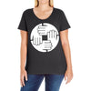 dj remix funny mens Ladies Curvy T-Shirt