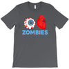 i heart zombies scary eye bloody heart halloween T-Shirt