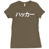 japanese hacker Ladies Fitted T-Shirt