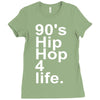 90's hip hop music Ladies Fitted T-Shirt