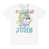 unicorns are born in june cute unicorn All Over Women's T-shirt
