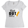 Butt Out Lung Cancer Awareness Women's Triblend Scoop T-shirt