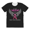 my hero is now my angel breast cancer awareness All Over Women's T-shirt