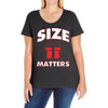 size matters Ladies Curvy T-Shirt