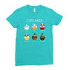 cupcakes Ladies Fitted T-Shirt