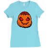 halloween pumpkin Ladies Fitted T-Shirt