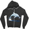 bottle opener nose Zipper Hoodie