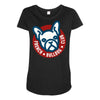 french bulldog club Maternity Scoop Neck T-shirt