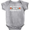 We Sould All Be Feminists Baby Bodysuit