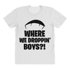 where we droppin' boys All Over Women's T-shirt