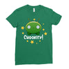 Final Space Chookity with Stars Ladies Fitted T-Shirt