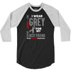 I Wear Grey For My Best Friend (Brain Cancer Awareness) 3/4 Sleeve Shirt