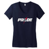 pride fc logo 2 Women's V-Neck T-Shirt