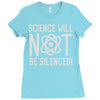 science will not be silenced Ladies Fitted T-Shirt
