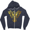 Phoenix Tribal Bird Zipper Hoodie