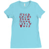 pop alphabet Ladies Fitted T-Shirt