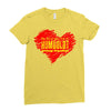 My Heart Goes Out To HUMBOLDT Strong Together Ladies Fitted T-Shirt