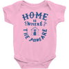home is where the paws are Baby Onesie