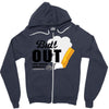 Butt Out Lung Cancer Awareness Zipper Hoodie