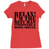 relax! i'm the best man Ladies Fitted T-Shirt