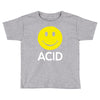 acid house smiley face 90's rave club hardcore party Toddler T-shirt