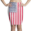 t-rex vintage american flag Pencil Skirts