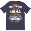 Super Cool Nana Of A Freaking Awesome Granddaughter T-Shirt