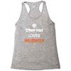 this girl loves halloween Racerback Tank