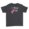 junior's breast cancer awareness i wear pink Youth Tee
