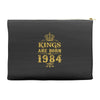 kings are born in 1984 Accessory Pouches