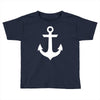 anchor black sailor vintage style navy nautical Toddler T-shirt
