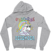 unicorns are born in december cute unicorn Zipper Hoodie