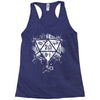 dungeons and dragons dice art Racerback Tank
