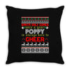 Santa Only Comes Once A Year Poppy Is Always Here To Cheer Throw Pillow