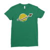 vintage space Ladies Fitted T-Shirt