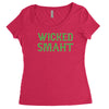 wicked smaht funny Women's Triblend Scoop T-shirt