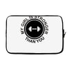 my girl is stronger than you (2) Laptop sleeve