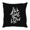 all time low graffiti Throw Pillow