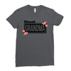blessed grandma with flower Ladies Fitted T-Shirt