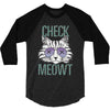 CHECK MEOWT CAT 3/4 Sleeve Shirt
