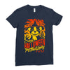 crazy halloween pit lady Ladies Fitted T-Shirt