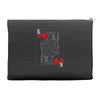 king of hearts playing card Accessory Pouches