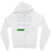 installing muscles please wait Zipper Hoodie
