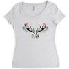 Deer Women's Triblend Scoop T-shirt