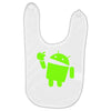 android eats apple Baby Bibs