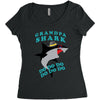 Grandpa Shark -Shark Do Do Do Women's Triblend Scoop T-shirt