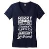 This Guy Is Taken By A Super Sexy January Girlfriend Women's V-Neck T-Shirt
